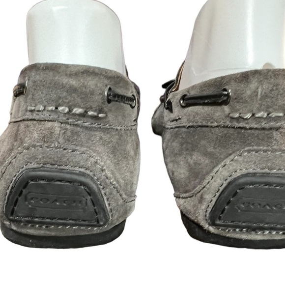 Coach Jasper Suede Leather Slip-On Loafers Gray Size 7D Men’s - Picture 8 of 11